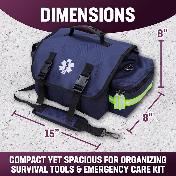 Kemp USA EMT First Responder Trauma Bag, First Aid & Survival Gear - Image 3
