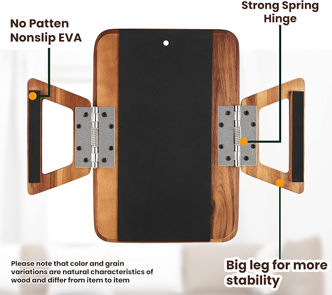 Tinamo Acacia Wood Sofa Armrest Tray - Image 4