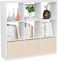 Cube Storage Organizer Bookcase, Decorative 11 inch Open Back Cubical Shelf by VDNEND