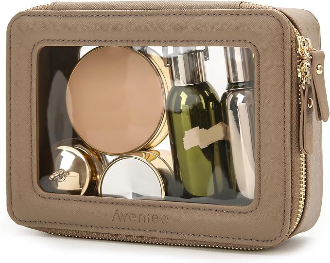 Aveniee Clear Makeup Bag Organizer, Travel Toiletry Bag Cosmetic Case - Image 6