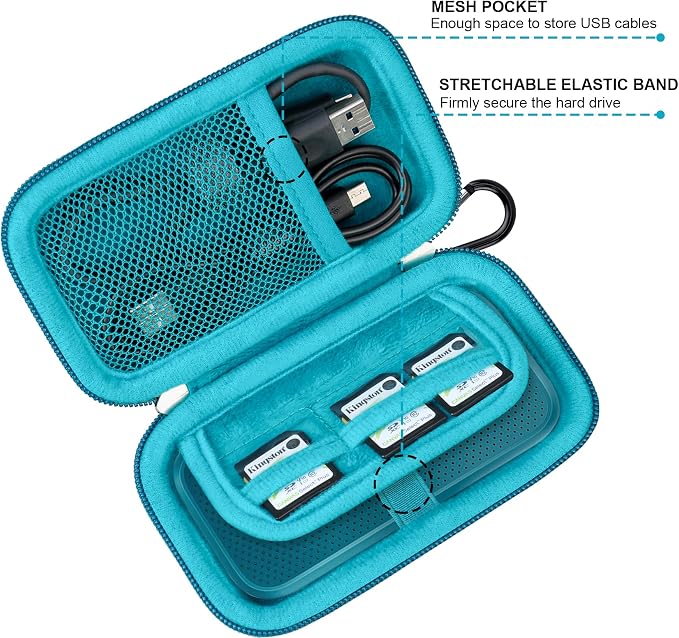 Lacdo Hard Carrying Case for SanDisk Extreme Pro/SanDisk Extreme Portable - Image 4
