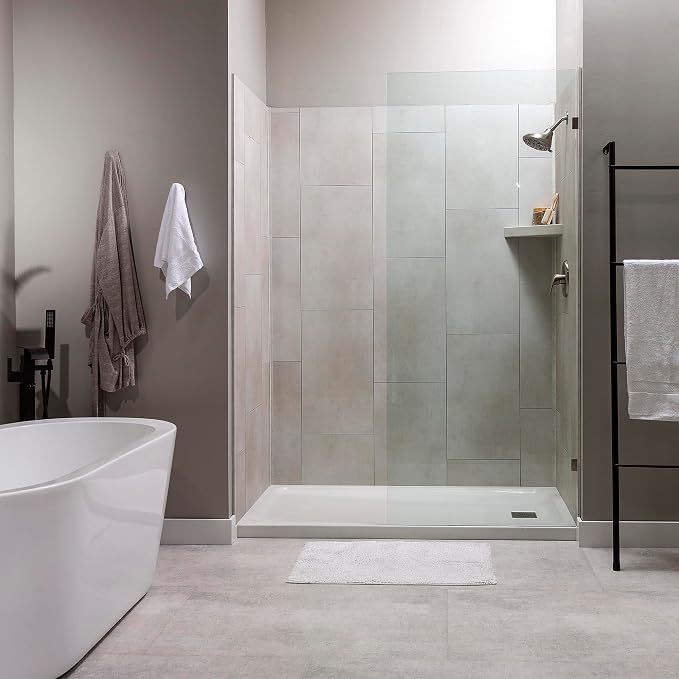 Palisade Vinyl Waterproof Corner Shower Shelf in Wintry Mix - Image 8