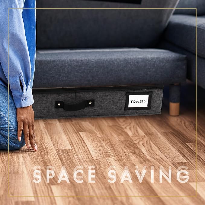 HOMELUX THEORY 2pc Under Bed Storage Containers, Bedroom Under the Bed Drawer - Image 6