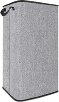 Extra Large Laundry Hamper, Folding 100L Laundry Basket, Grey