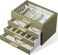 Jewelry Box Organizer Case for Women: 4-Layer Jewelry Storage Case by pickpiff
