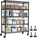 PrimeZone 74''H Wire Shelving 1250lbs 5 Tier Storage Shelves by PrimeZone