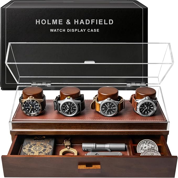 Holme & Hadfield Premium 4 Slot Watch Box by HolmeHadfield