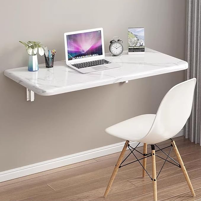 Folding Wall Mount Desk for Small Spaces, Wall Mounted Table, Fold Down Table by SKVSKV