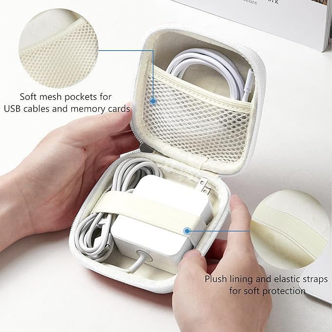 Charger Case for Macbook, Portable Tech Electronic Organizer Bag, Travel - Image 4