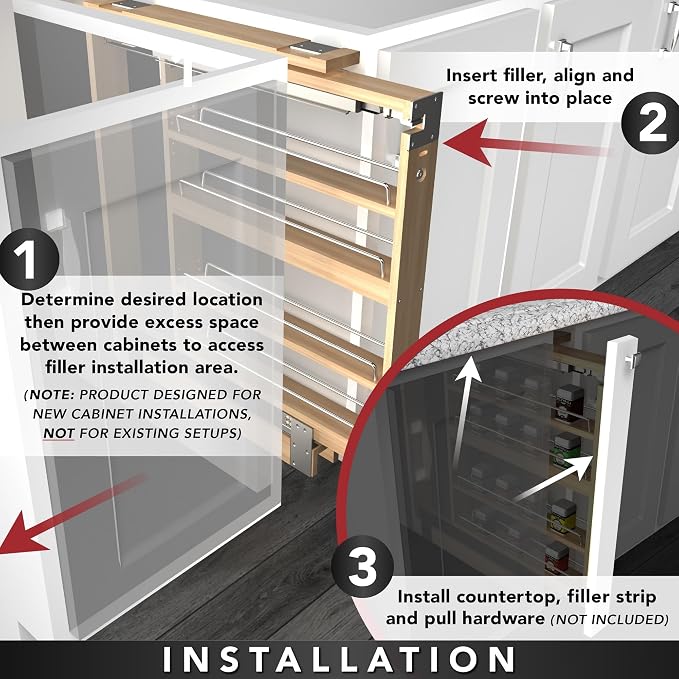 Rev-A-Shelf 6" W x 36" H Pull Out Quad Shelf Organizer - Image 8
