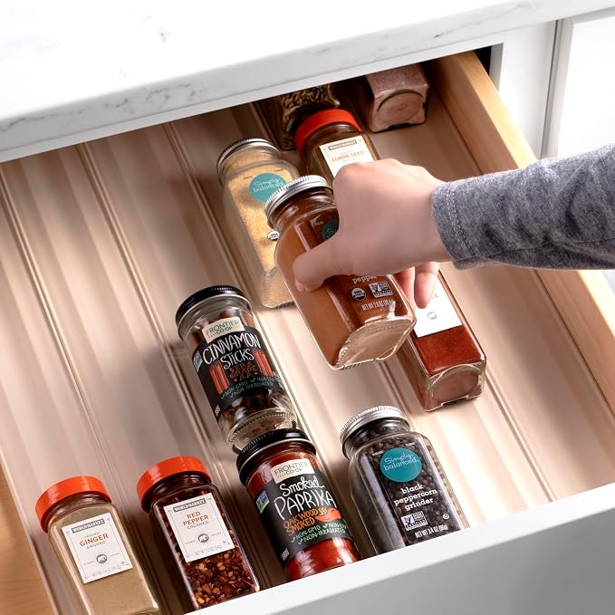 YouCopia SpiceLiner Adjustable Spice Drawer Liner, 10ft Roll, Seasoning and - Image 5