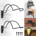 2 PCS Wall Mounted Helmet Rack Roma Helmet Holder Hook Multifunctionnal Metal by Unknown