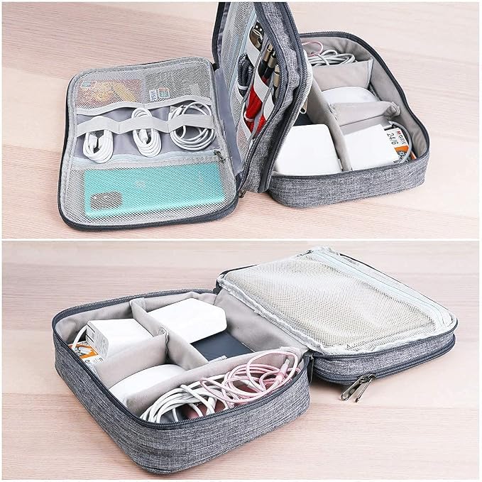 Electronics Organizer, Jelly Comb Electronic Accessories Cable Organizer Bag - Image 5