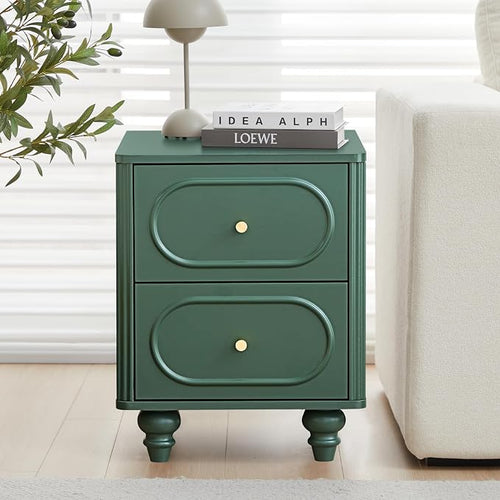 2 Drawer Fluted Mini Small Dresser - Image 2