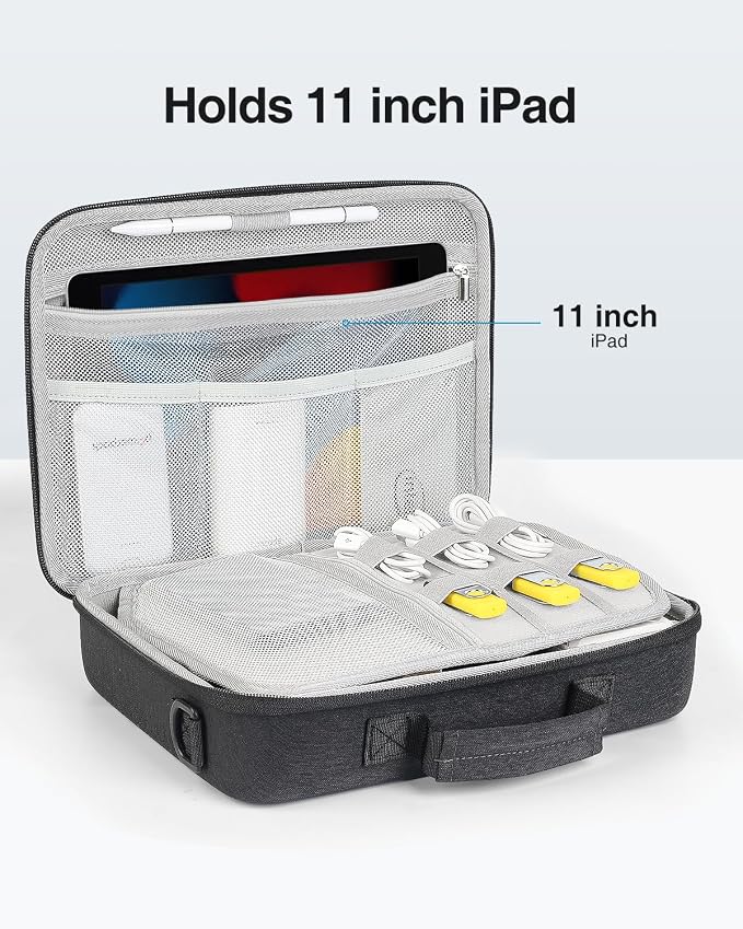 Luxtude Electronics Organizer Travel Case Large, Tech Organizers Travel Case - Image 2