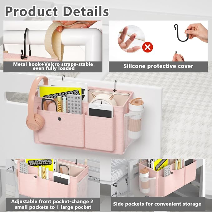 Bedside Caddy Bedside Organizer - Image 4