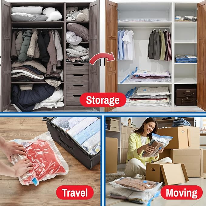 10 Pack Large Vacuum Storage Bags - Image 8