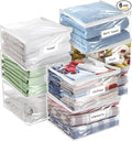 Plastic Storage Bags with Easy-Glide Zipper, Durable Clear Vinyl Zippered by Kikerike