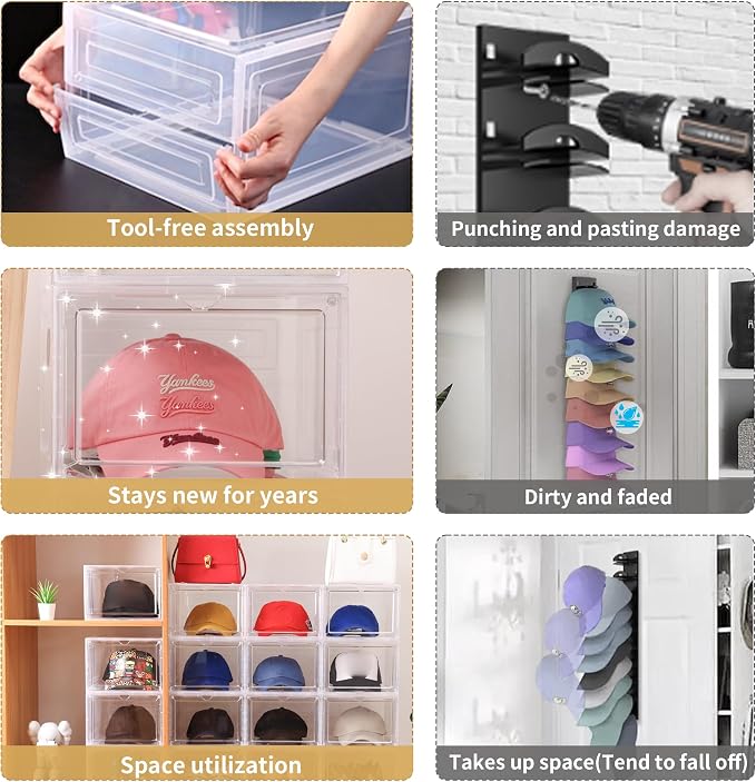 Attelite Upgrade Harder Solid Plastic Hat Organizer - Image 5