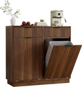 Double Tilt-Out Trash Cabinet, Laundry Hamper Cabinet by Unknown
