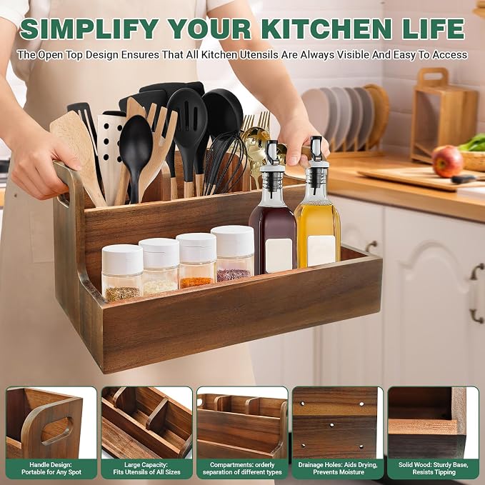 Kitchen Utensil Holder for Countertop - Image 4