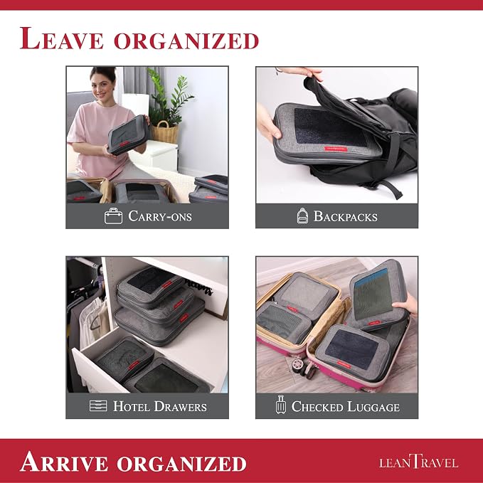 LeanTravel Compression Packing Cubes - Image 9
