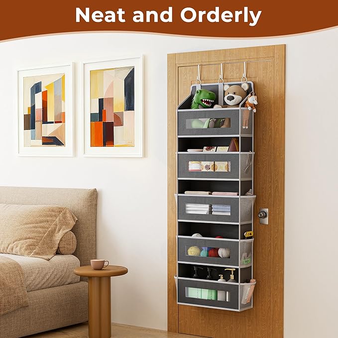 3 Packs 5-Tier Over the Door Storage Organizer - Image 5