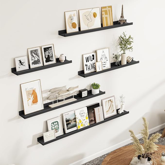Fun Memories Picture Ledge Shelf, 36 Inch Picture Shelves - Image 2