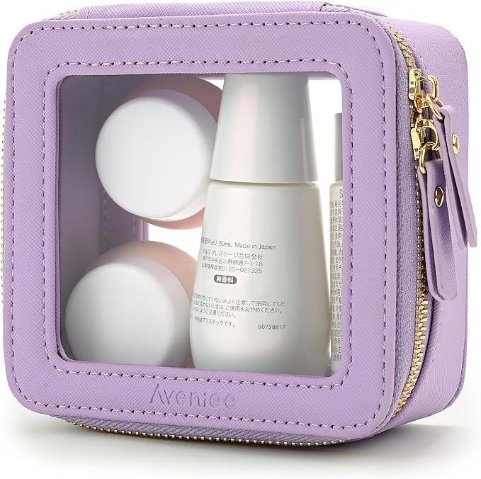 Aveniee Mini Clear Makeup Bag, Small Cosmetic Bags Travel Toiletry Pouch - Image 7