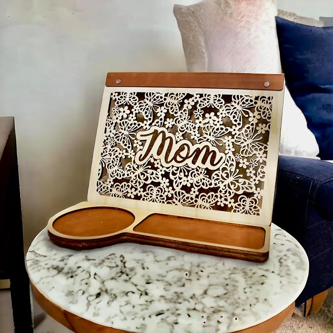 Book Nook Reading Valet Stand for Mom or Grandma, Coffee Cup Mug Glasses Cell - Image 3