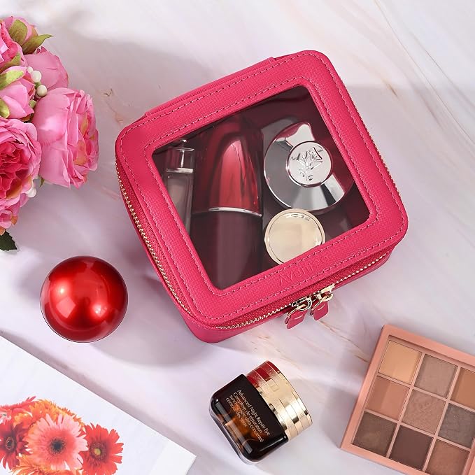 Aveniee Mini Clear Makeup Bag, Small Cosmetic Bags Travel Toiletry Pouch - Image 4
