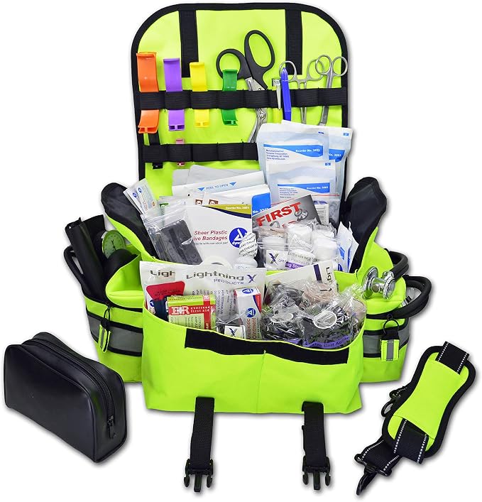 Lightning X Personalized First Responder EMT EMS Trauma Bag w/Stocked First Aid - Image 2