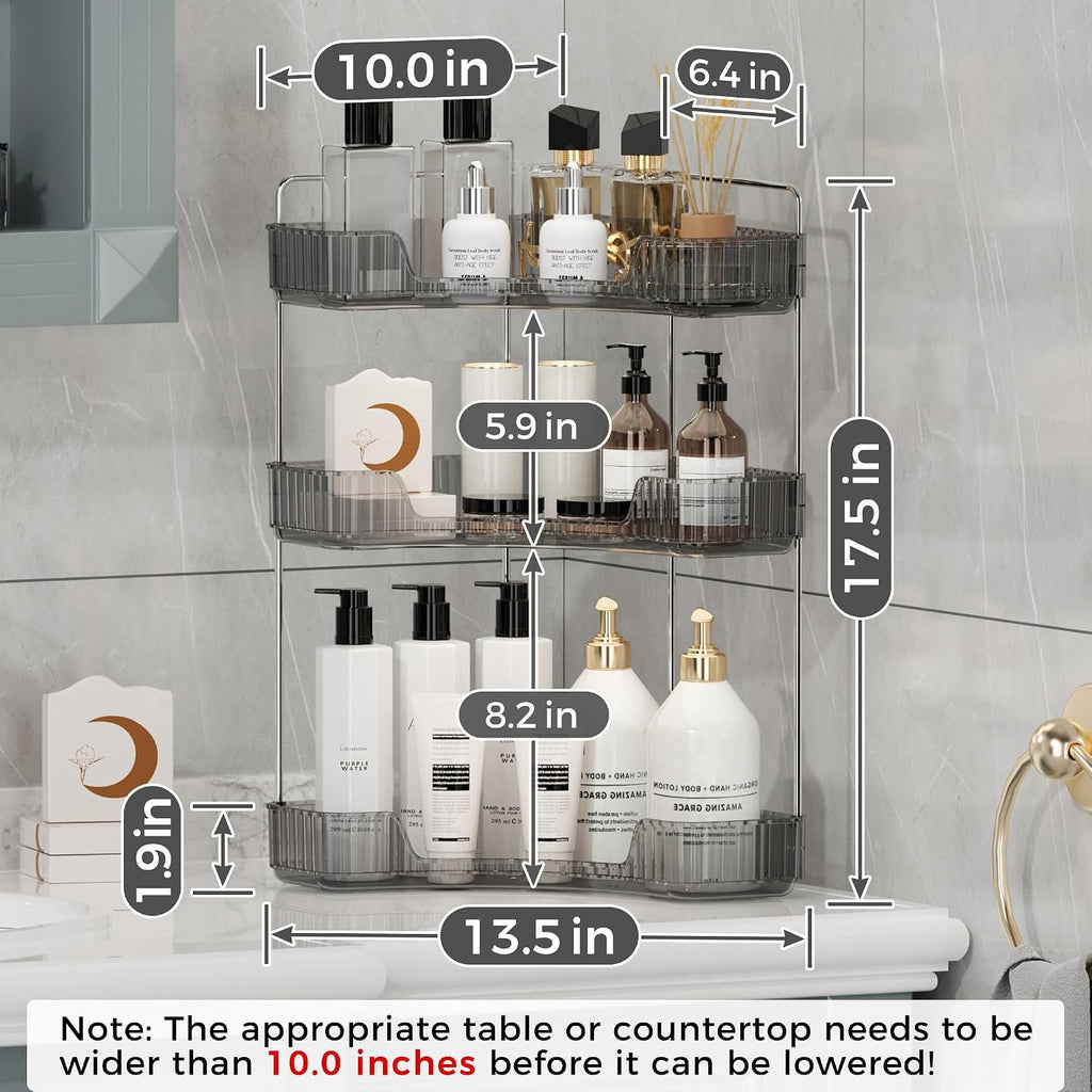 YCIA&DONE Corner Bathroom Counter Organizer, Makeup Organizer for