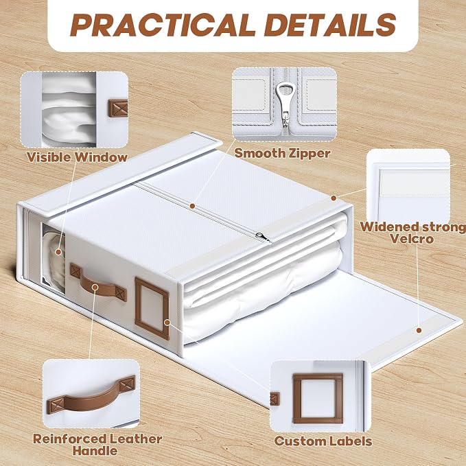 6 Pack Bed Sheet Organizers And Storage - Image 4