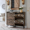 Shoe Storage Cabinet, Farmhouse Shoe Organizer by Barnyatoh