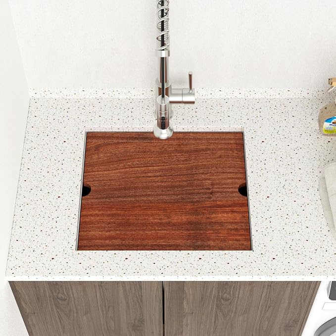 Lordear 23 Inch Laundry Room Sink Undermount 16 Gauge Stainless Steel Single - Image 4