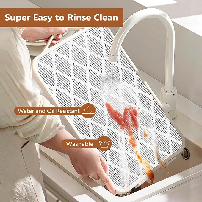 Drawer and Shelf Liner for Kitchen Cabinets, Non-Adhesive 11.8IN x 20FT Strong - Image 4
