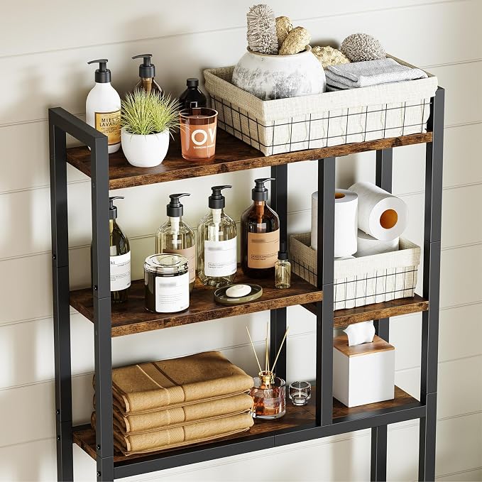 Over-The-Toilet Storage Rack, 3-Tier Bathroom Shelves Over Toilet, Above Toilet - Image 4