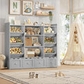 HITHOS 55" W Kids Toy Storage Organizer, Large Toy Box by HITHOS