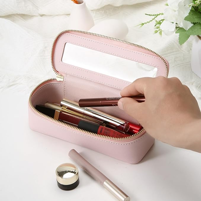 Aveniee Clear Makeup Brush Bag, Slim Cosmetic Brush Holder, small Toiletry Bag - Image 2