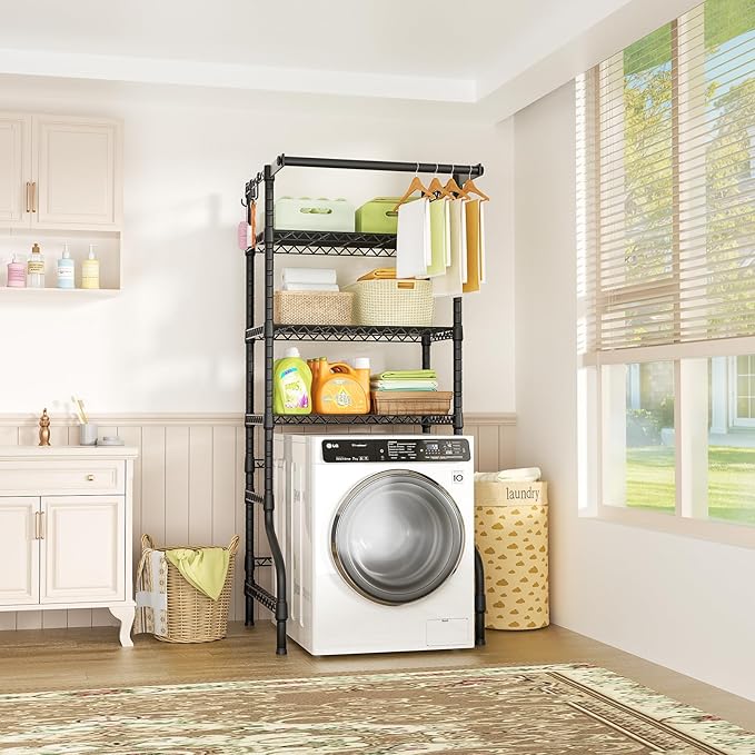 Ulif U11 Medium Over Washer and Dryer Shelves, 3 Tiers Laundry Room Storage and - Image 2