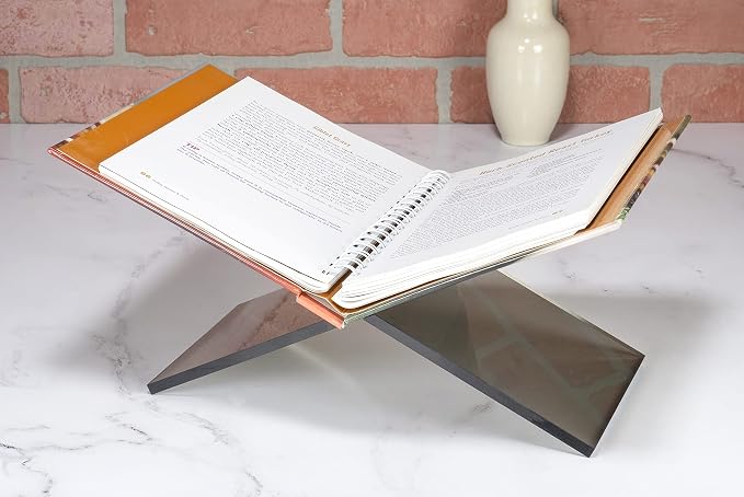 Red Co. Transparent Grey Acrylic Book Holder 2 Piece Reading Stand - Image 5