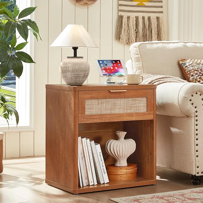 LEYAOYAO Rattan Nightstands Set of 2 - Image 2
