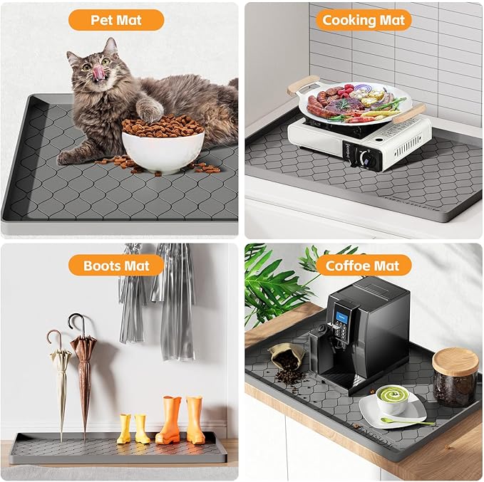 Silicone Under Sink Mat 34" x 22", kitchen Essentials and Gadgets, Shelf liner - Image 5