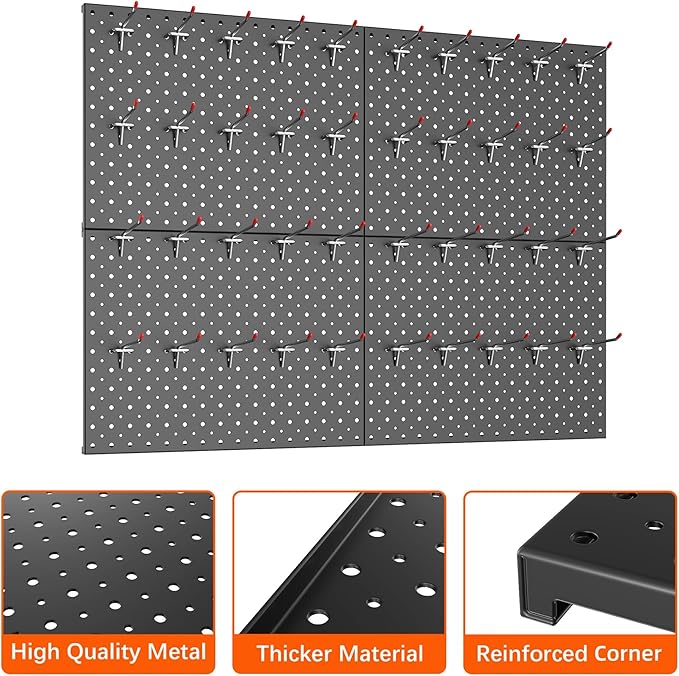 TORACK Metal Pegboard Panels and Hooks - Image 5