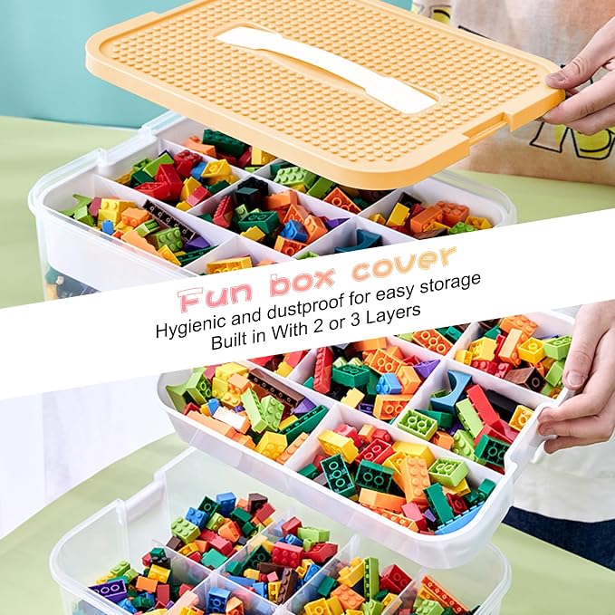 Toys Organizer Storage Case for Lego Box Kids Toy Stackable Building Blocks - Image 6