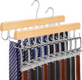 TOPIA HANGER 2 Pack 2 in 1 Belt Tie Hanger by TOPIAHANGER