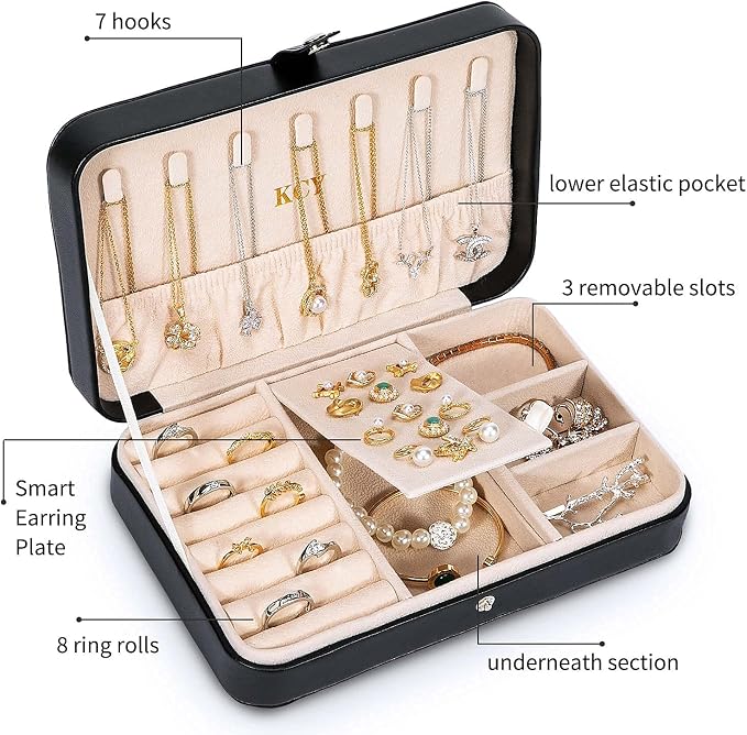 KCY Travel Jewelry Organizer Box - Image 3