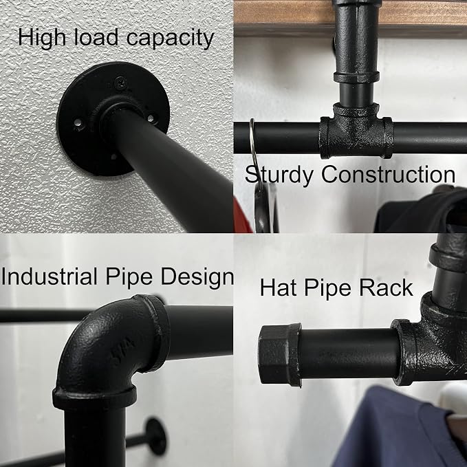 Industrial Pipe Clothing Rack - Image 6