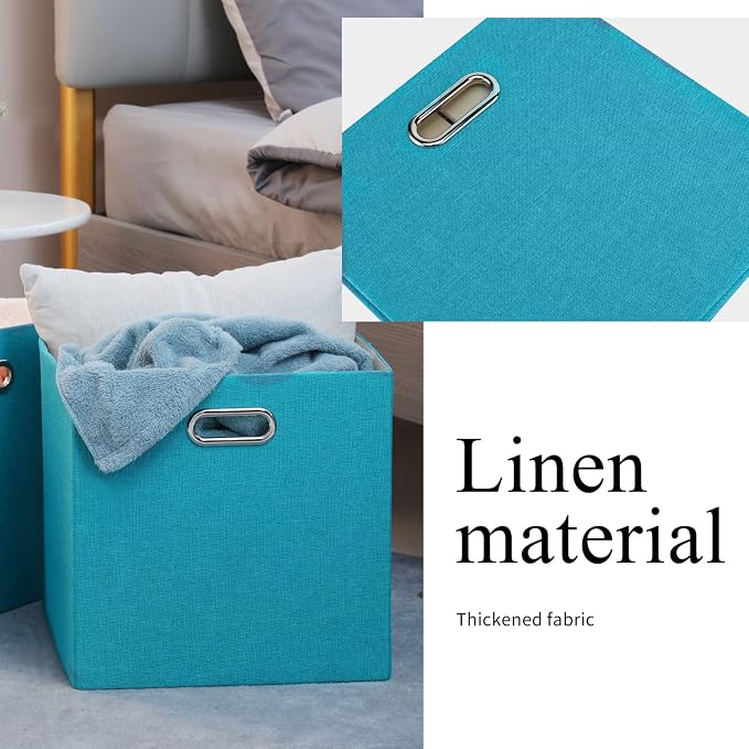 Cube Storage Bins 13×13 Linen Foldable Box - Image 4